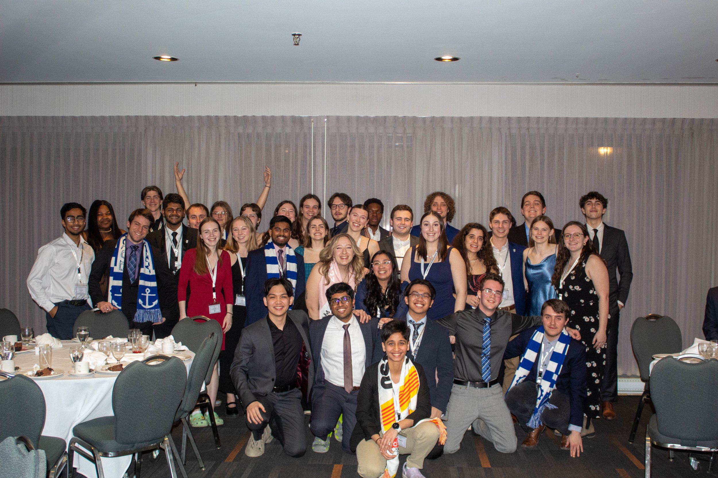 UNB engineering students attending a conference